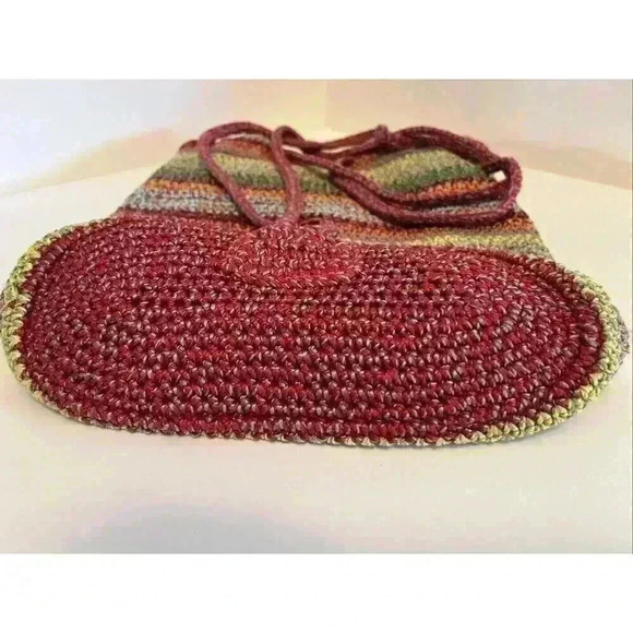 🌈 The Sak Vintage Crochet Boho Striped Crossbody Bag - Picture 3 of 16